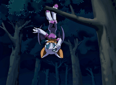 Cartoon Bat With Heart On Chest GIF