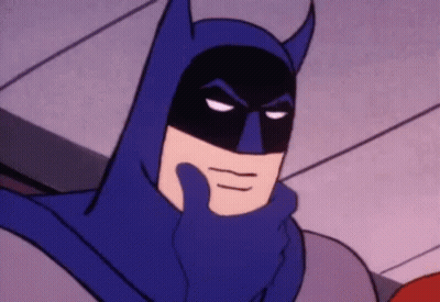 Cartoon Batman Making Funny Face GIF