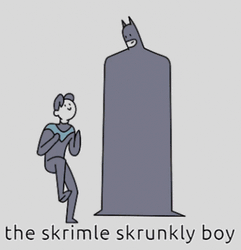Cartoon Batman Petting Nightwing GIF