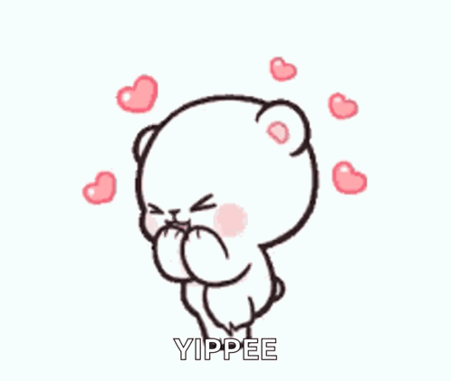 Cartoon Bear Blowing Kiss GIF