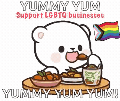 Cartoon Bear Eating Food Yummy Yum GIF