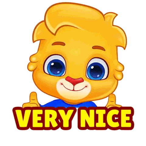 Cartoon Bear Giving Thumbs Up Sticker