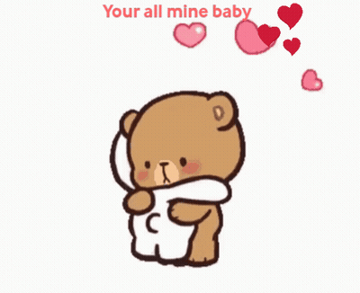 Cartoon Bear Hugging Another Baby GIF