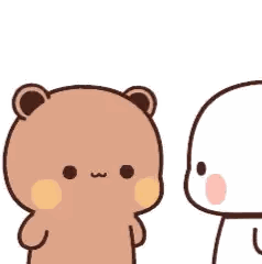 Cartoon Bear Next To Chinese Writing Sticker