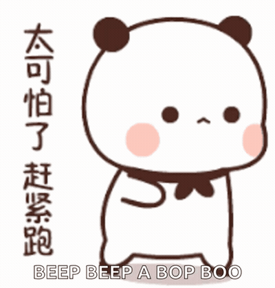Cartoon Bear Saying Beep Beep A Bop Boo GIF
