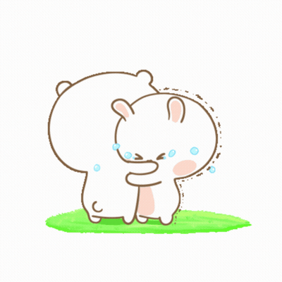 Cartoon Bear Saying I'm Sorry While Hugging Another Bear GIF
