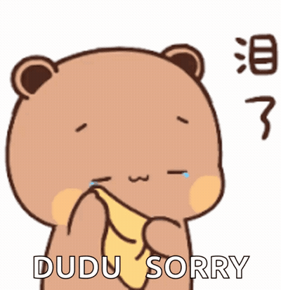 Cartoon Bear Saying Sorry GIF
