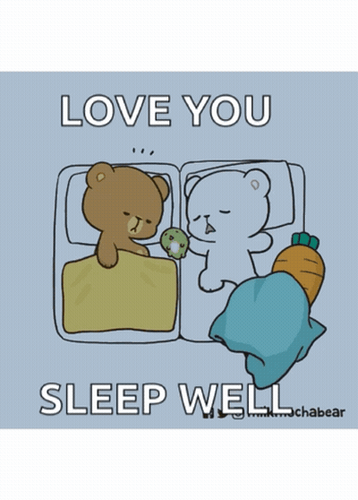 Cartoon Bear Sleeping With Cell Phone In Mouth GIF