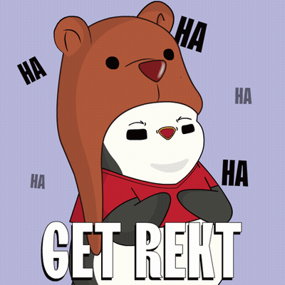 Cartoon Bear Wearing Ha Hat GIF