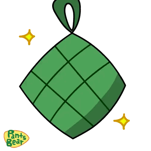 Cartoon Bear Wearing Hat And Pants Sticker