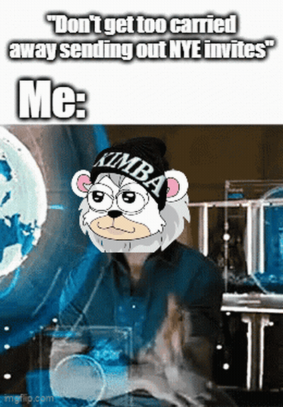 Cartoon Bear Wearing XMBA Hat GIF