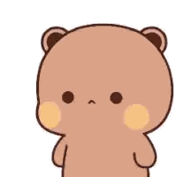 Cartoon Bear With Chinese Writing Sticker