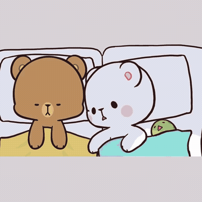 Cartoon Bear With Heart Above Head GIF