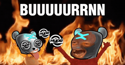 Cartoon Bear With Hype Eyes GIF