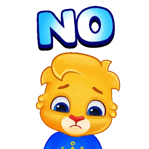 Cartoon Bear With No Word Sticker