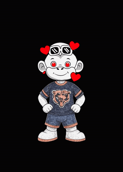 Cartoon Bear With Sunglasses And Bear Shirt GIF