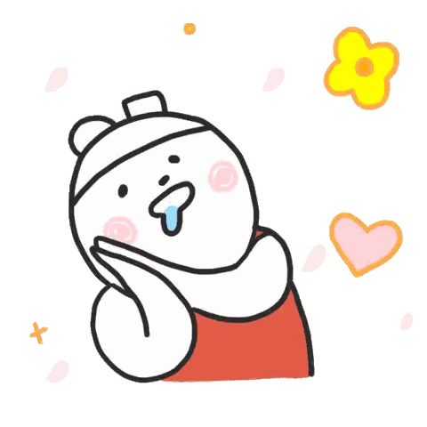 Cartoon Bear With Tongue Out Sticker