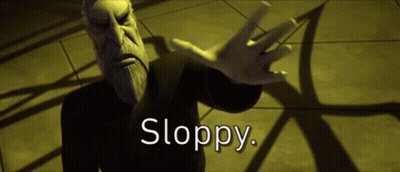 Cartoon Bearded Character Making Sloppy Gesture GIF