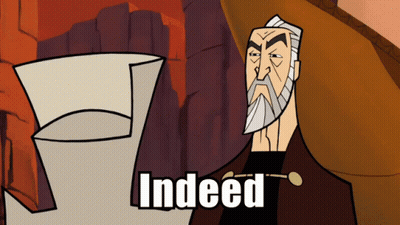 Cartoon Bearded Character Saying Indeed GIF