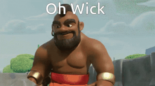 Cartoon Bearded Character Saying Oh Wick GIF