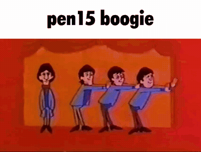 Cartoon Beatles Pen15 Boogie GIF