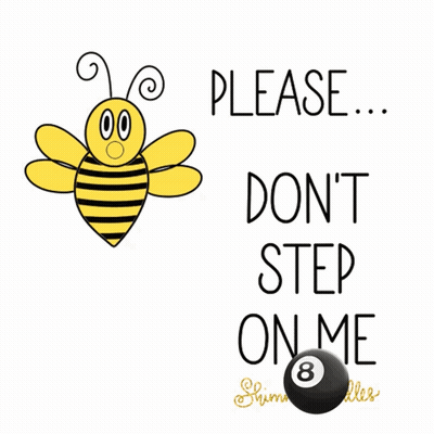 Cartoon Bee Saying Don't Step On Me GIF