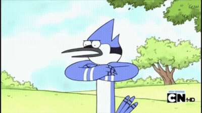 Cartoon Bird Saying Ou GIF