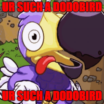 Cartoon Bird Saying Ur Such A Dodobird GIF