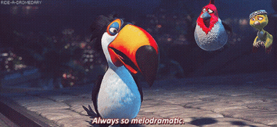 Cartoon Bird Says Always So Melodramatic GIF