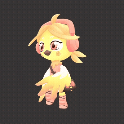 Cartoon Bird Wearing Headphones And Bag GIF