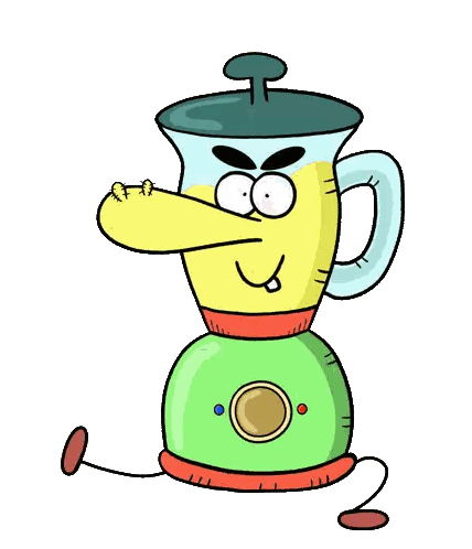 Cartoon Blender With Long Nose Sticker
