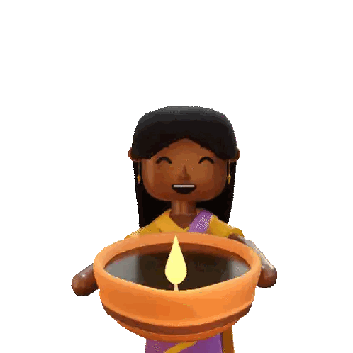 Cartoon Bowl With Candle Sticker