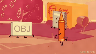 Cartoon Box Saying Obj GIF