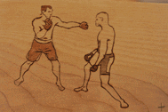 Cartoon Boxing Match