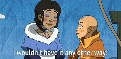 Cartoon Boy And Girl Saying I Wouldn't Have It Any Other Way GIF