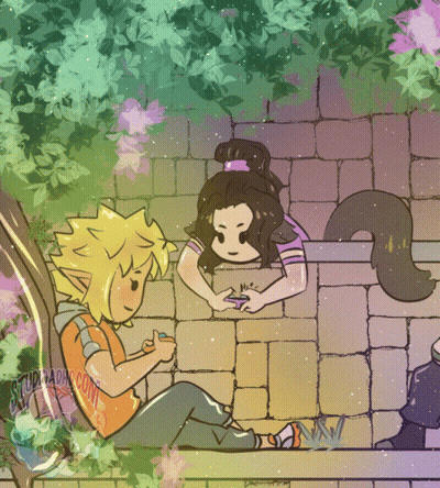 Cartoon Boy and Girl With Nidradragon Watermark