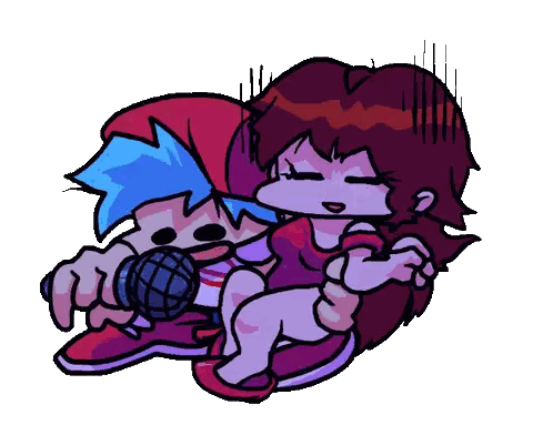 Cartoon Boy And Girl Sticker
