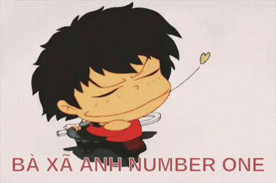 Cartoon Boy Ba Xa Anh Number One GIF