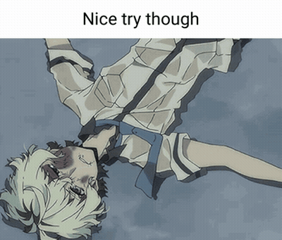 Cartoon Boy Falling Down Saying Nice Try Though GIF