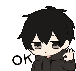 Cartoon Boy Giving OK Sign Sticker