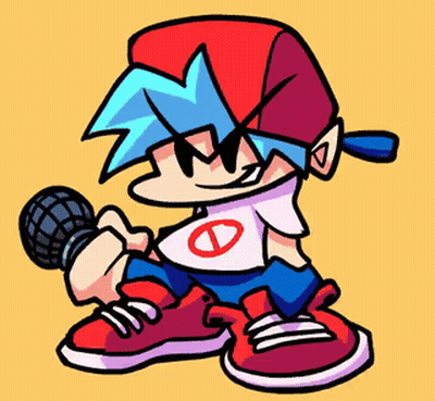 Cartoon Boy Holding Microphone And Wearing Hat GIF