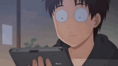 Cartoon Boy Holding Nintendo Switch Making Funny Face GIF