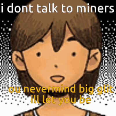 Cartoon Boy Saying I Dont Talk To Miners GIF
