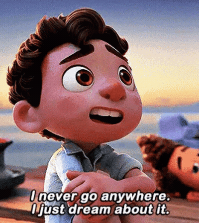 Cartoon Boy Says I Never Go Anywhere GIF