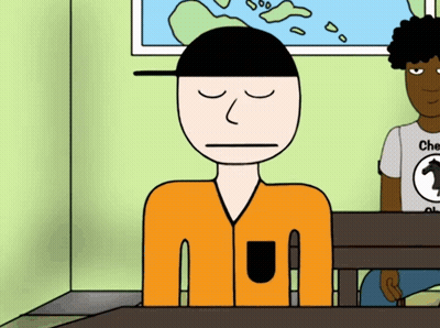 Cartoon Boy Wearing Chess Shirt GIF
