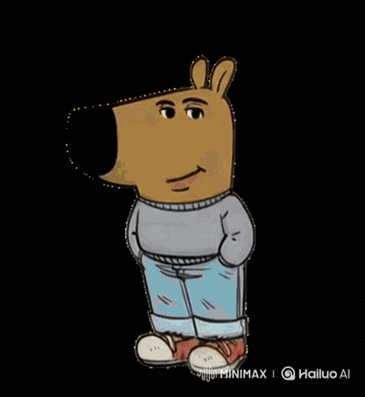 Cartoon Boy With Cloud Saying Minimaxel GIF