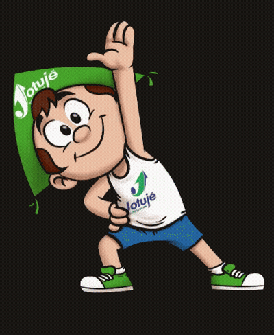 Cartoon Boy With Green Hat Saying Ajuda GIF
