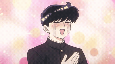 Cartoon Boy With Hearts On Hair Crying GIF