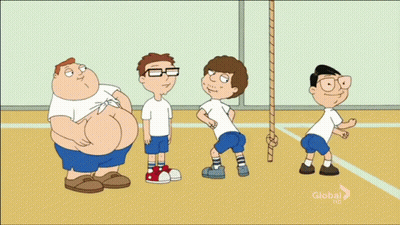 Cartoon Boys Standing On Court GIF