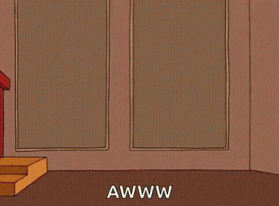 Cartoon Breaking Through Wall Saying Ohhh Yeahhh Awww GIF